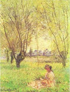 Claude Monet Woman Seated Under the Willows